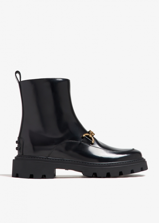 Gucci trip leather chelsea boots clearance