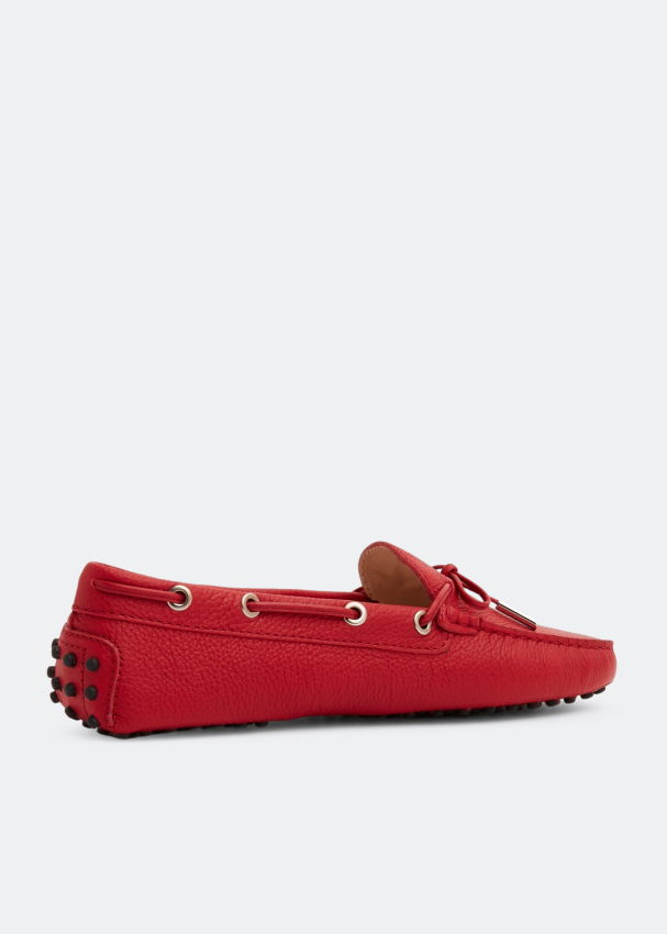 Red driving loafers shop