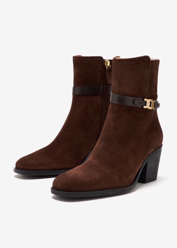 Tod s Suede ankle boots for Women Brown in UAE Level Shoes