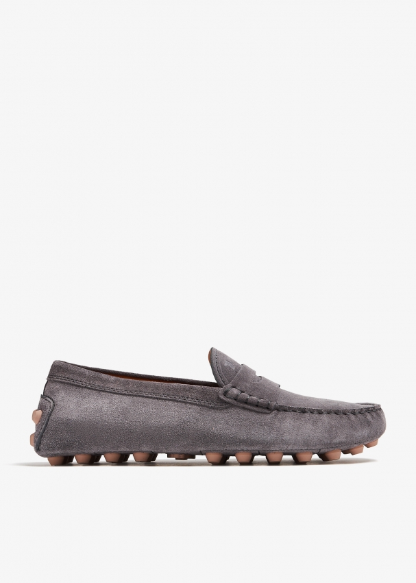 Tod's grey loafers cheap