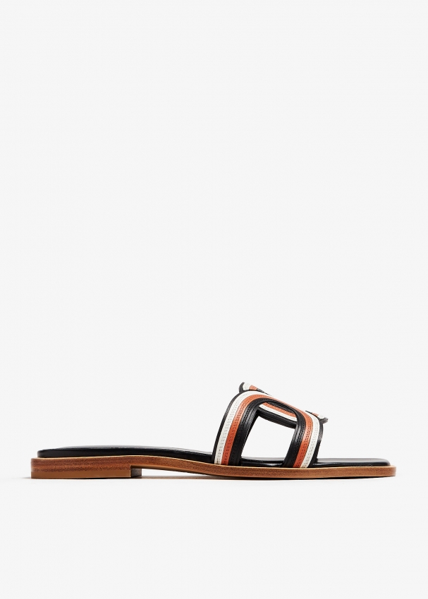 Multi colored leather sandals new arrivals
