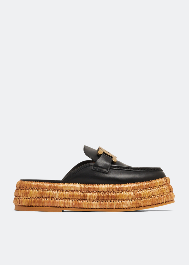 Tod s Kate platform mules for Women Black in UAE Level Shoes