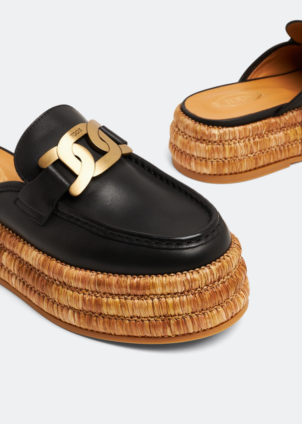 Tod s Kate platform mules for Women Black in UAE Level Shoes