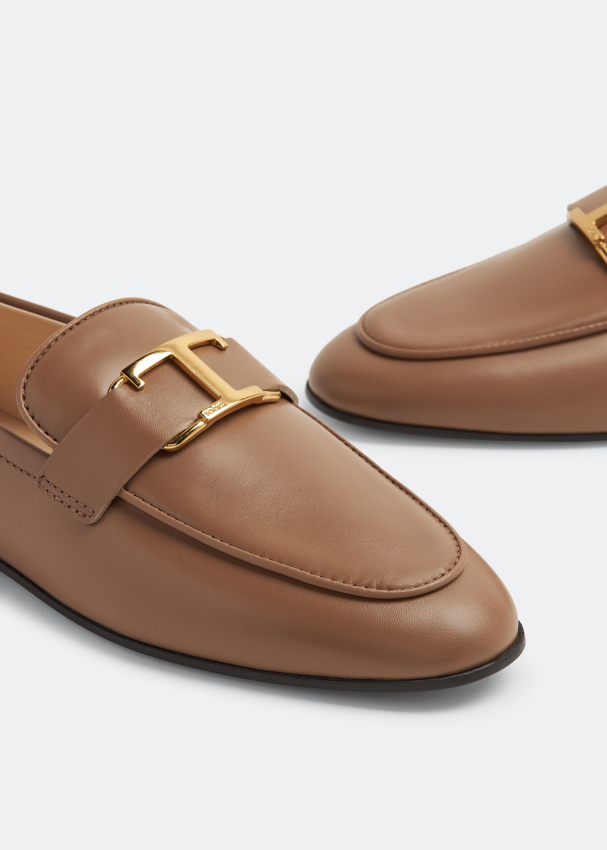 Tod s T Timeless loafers for Women Brown in UAE Level Shoes