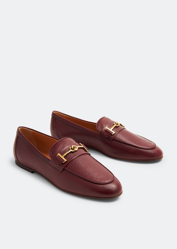 Tod's burgundy loafers shop