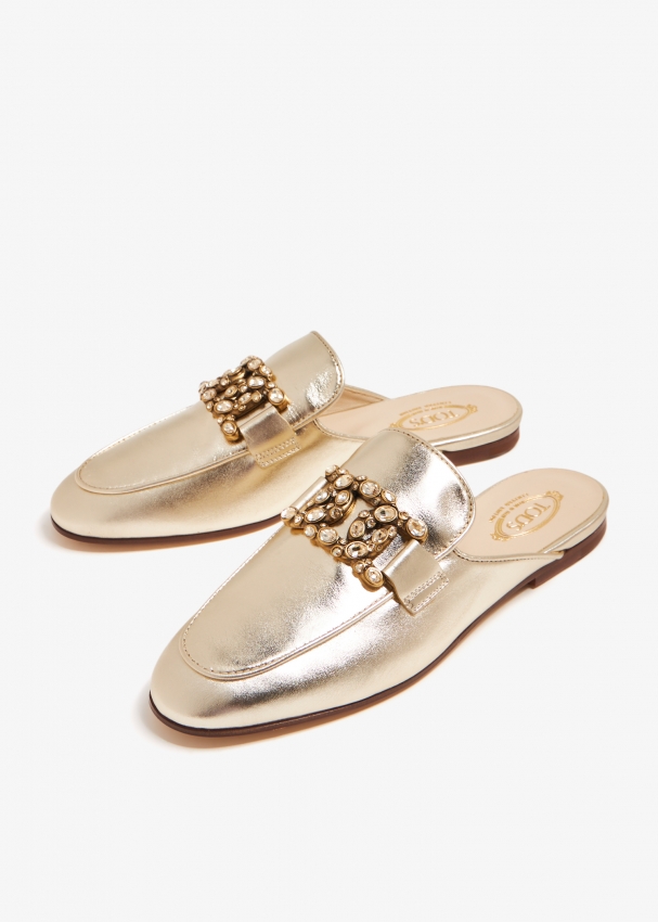 Gold slippers outlet