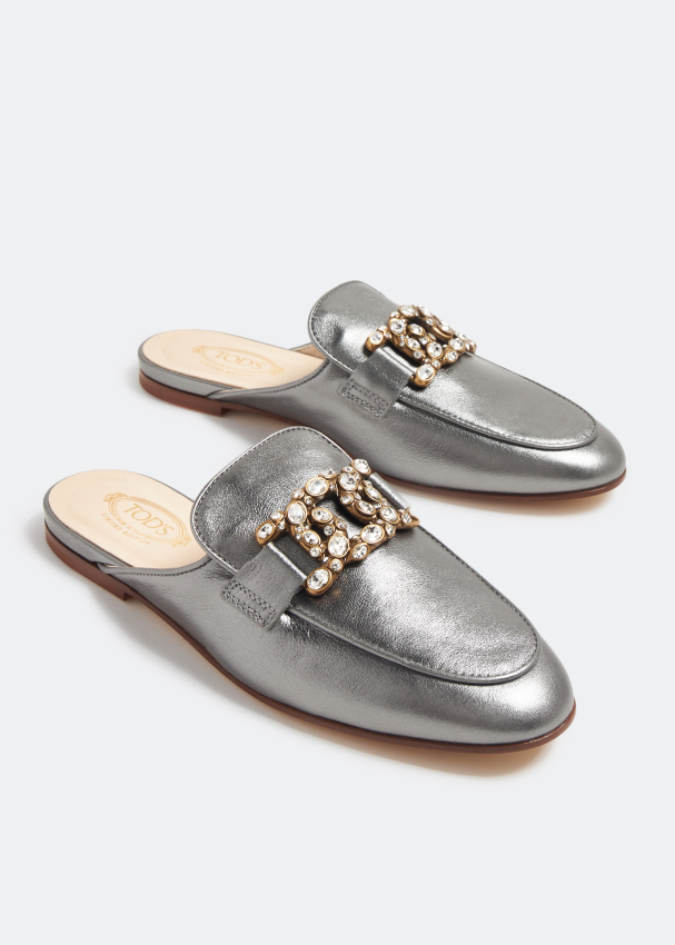 Tod's leather slippers shop