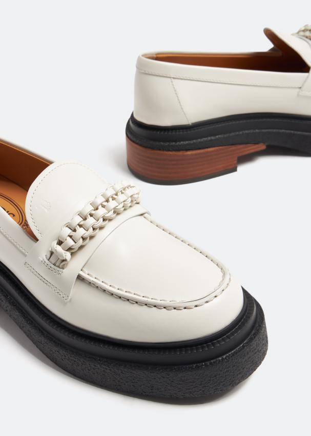 White loafers discount women