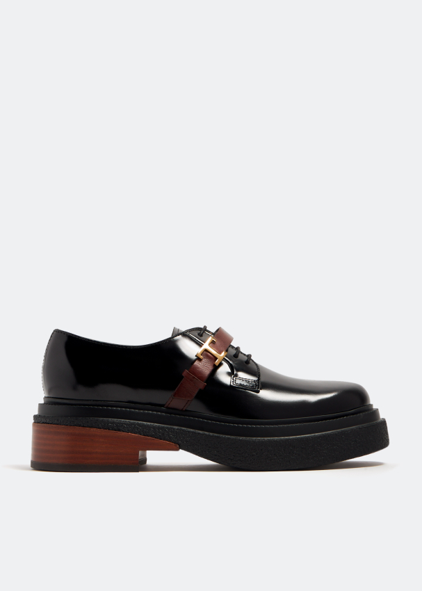 Womens black lace up loafers on sale