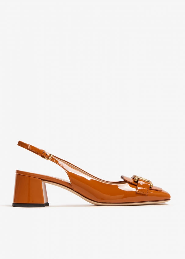 Orange slingbacks best sale