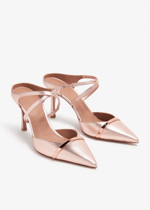 Malone Souliers Yoana 80 mules for Women Metallic in Bahrain Level Shoes