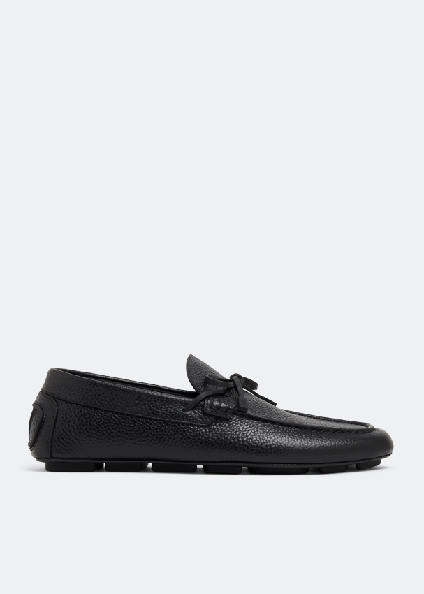 Valentino Garavani VLogo Signature driver loafers for Men - Black in ...