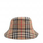 Checked bucket hat