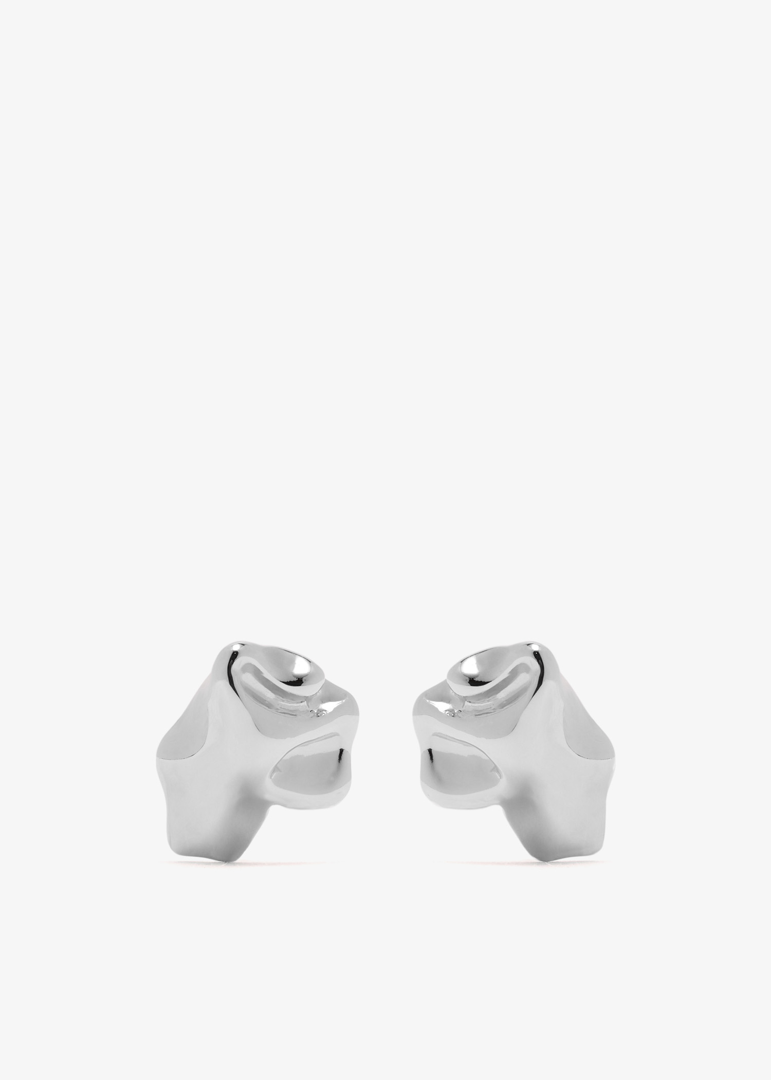 

Faïence earrings, Silver