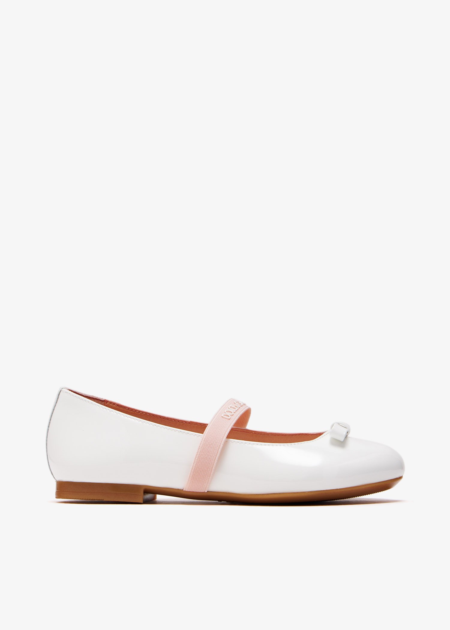 

Bow ballerinas, White