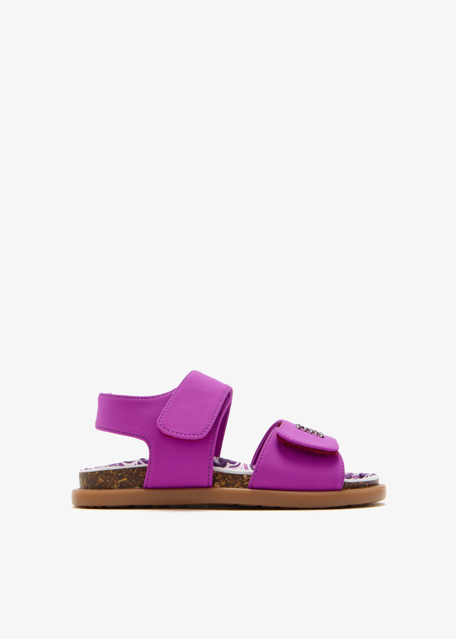 

DG logo maiolica sandals, Purple