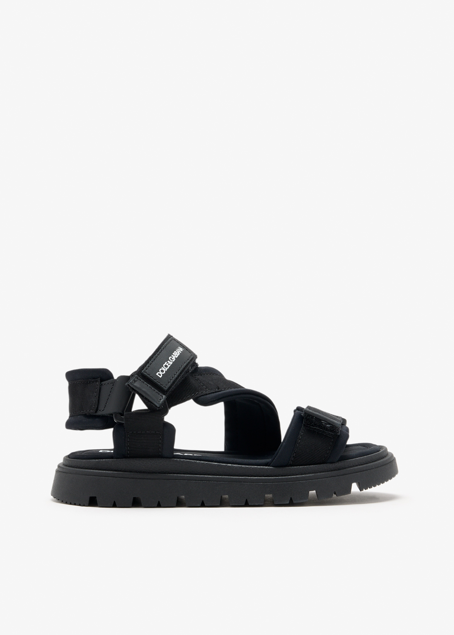 

DG logo sandals, Black