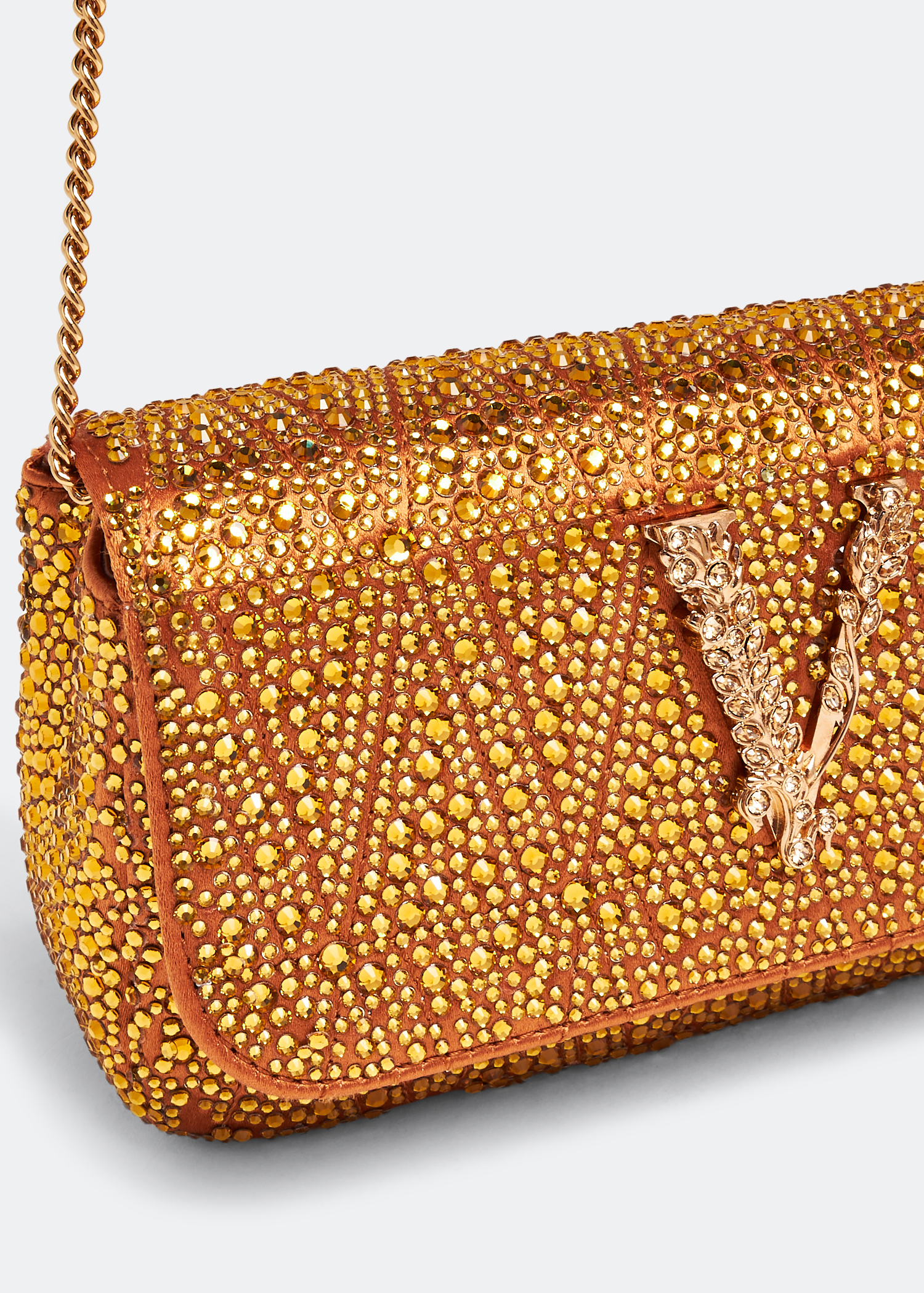 Versace Virtus shoulder bag for Women - Gold in UAE | Level Versace Virtus shoulder bag for Women - Gold in UAE | Level