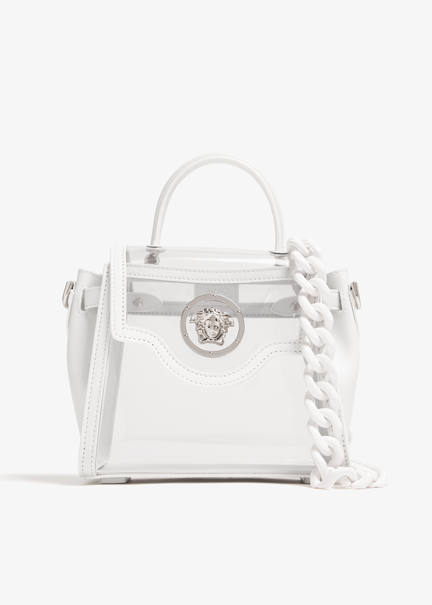 

La Medusa top handle bag, White