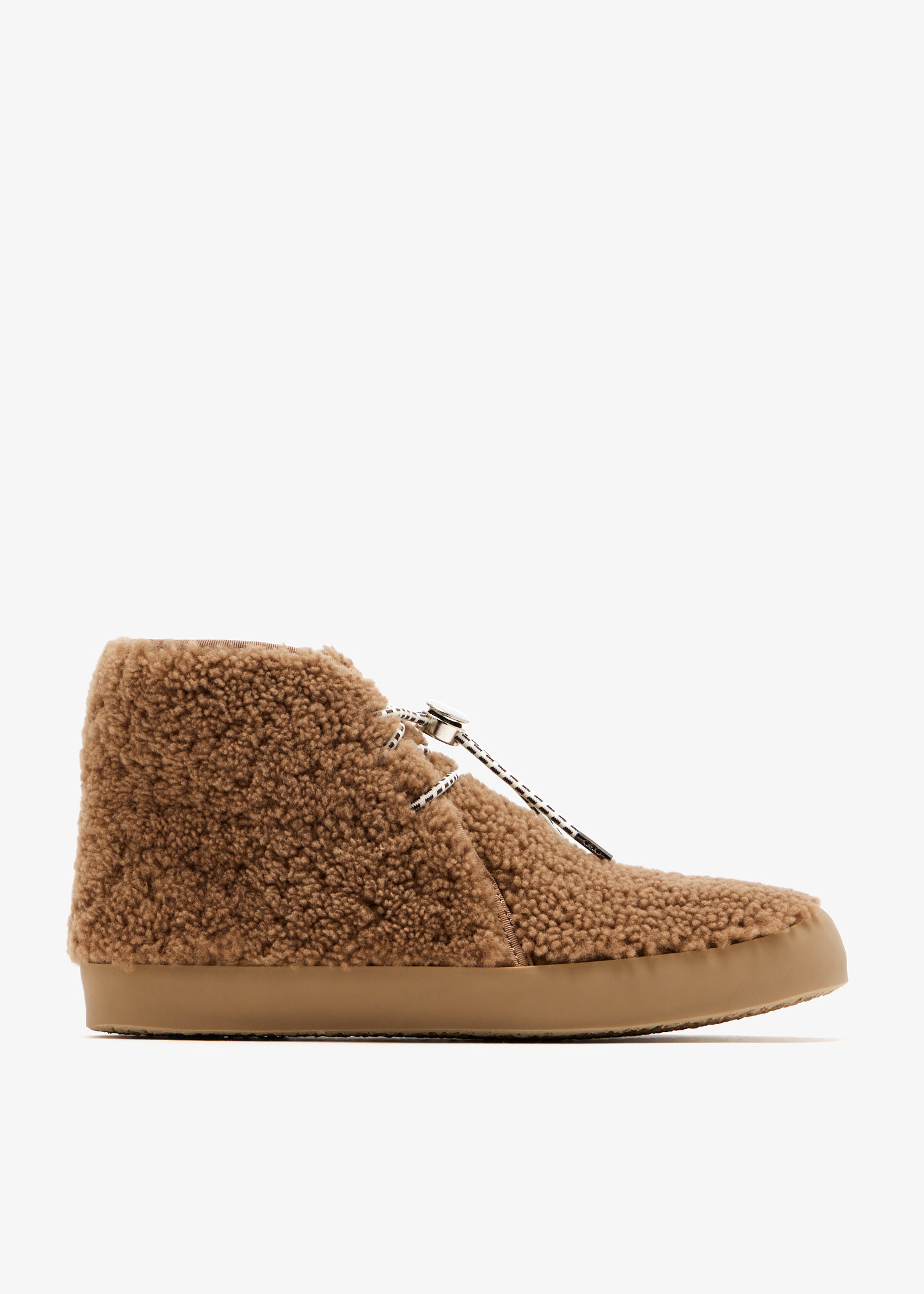 

Desert shearling boots, Brown