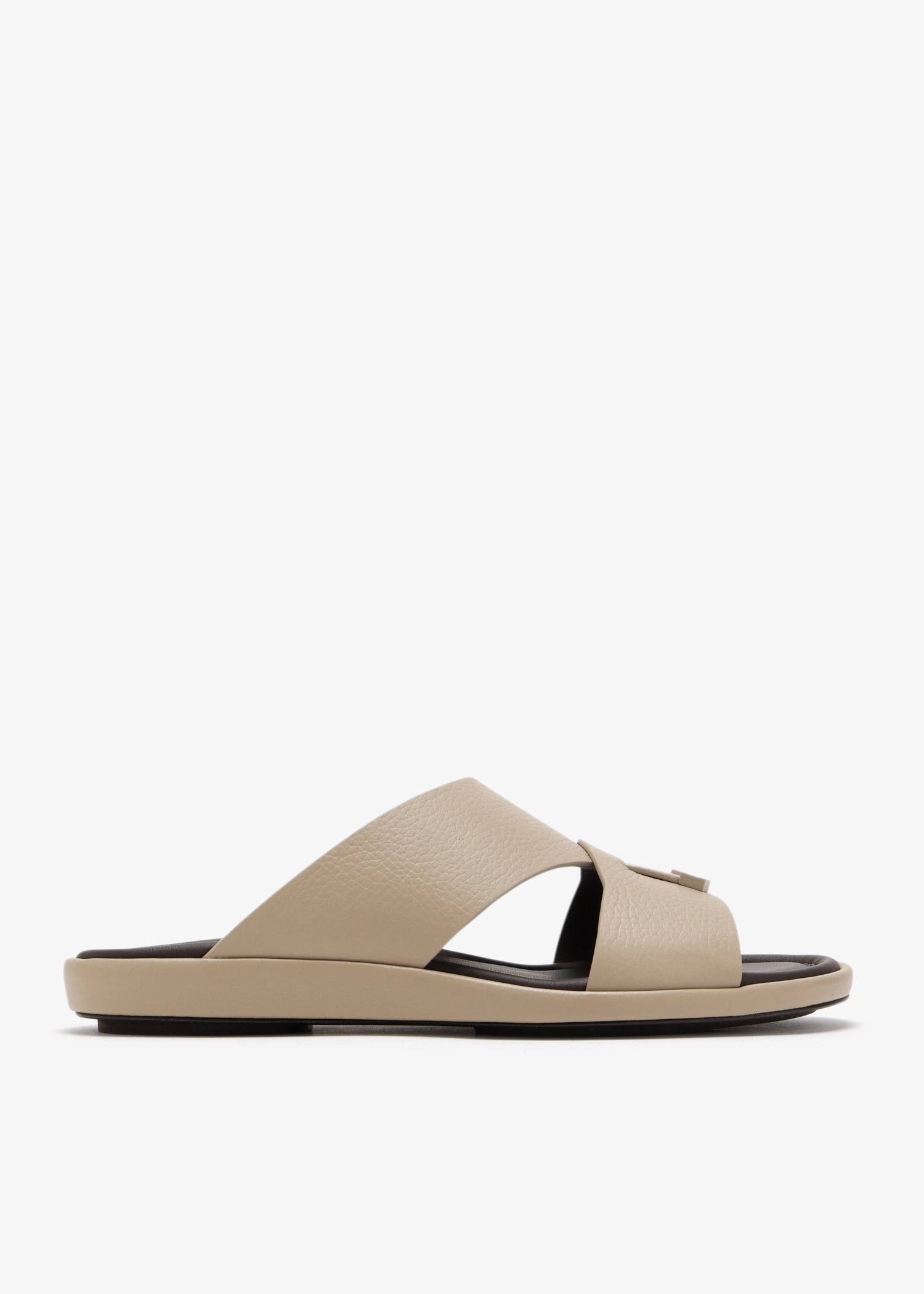 

Prestige Piega deercalf sandals, Beige