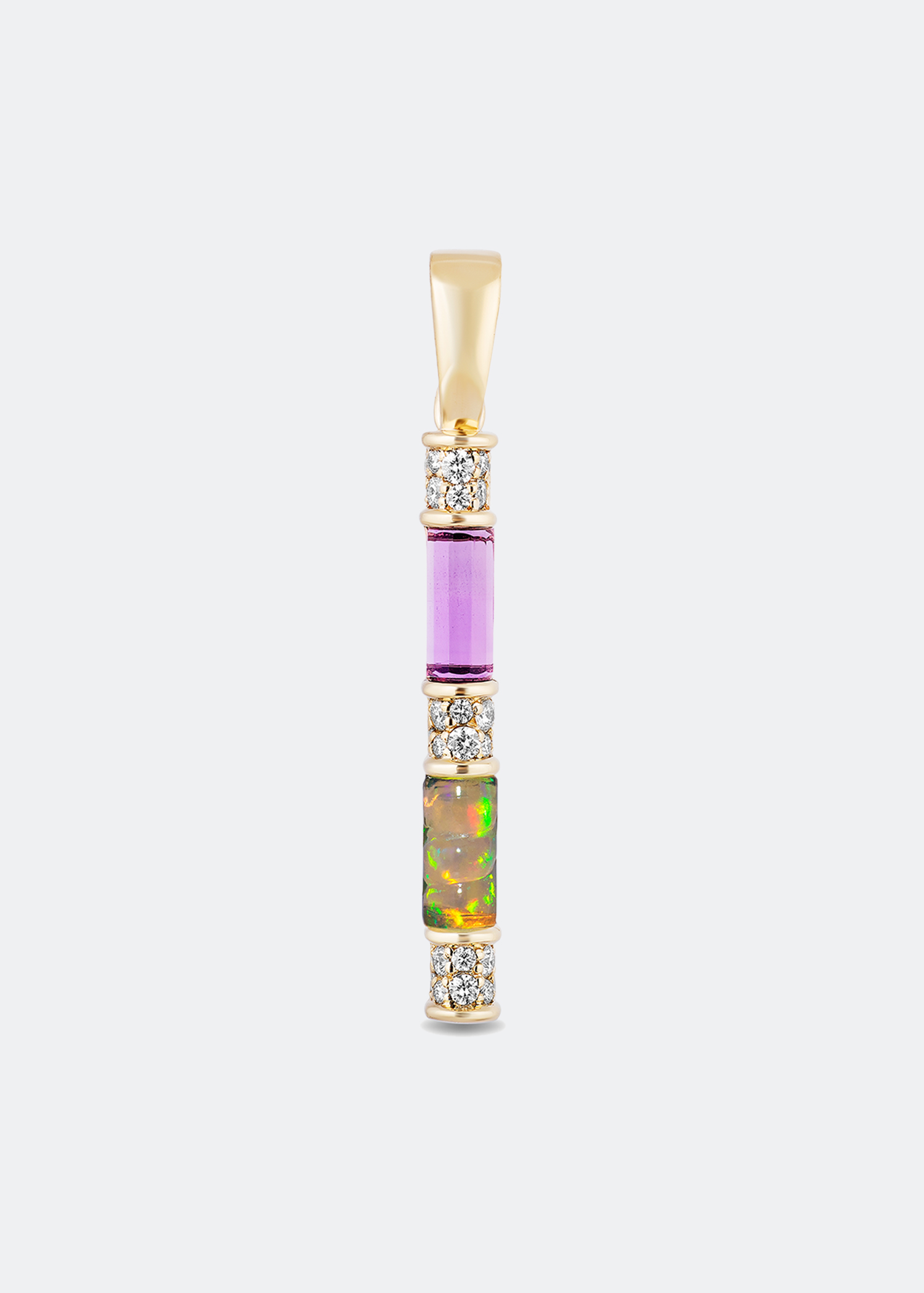 

DNA Double Stick pendant, Gold