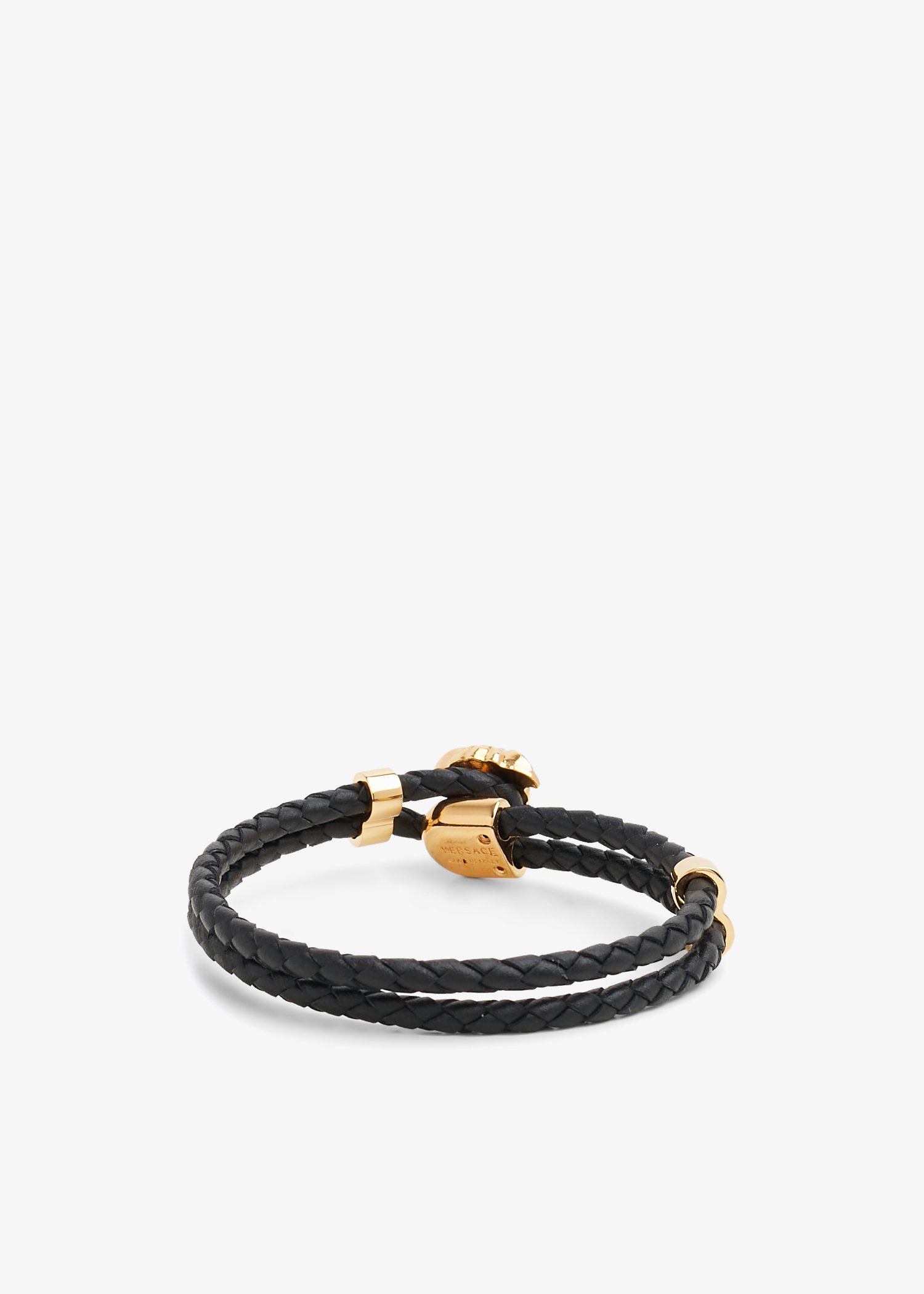 Versace Medusa leather bracelet for Men Gold in UAE Level Shoes