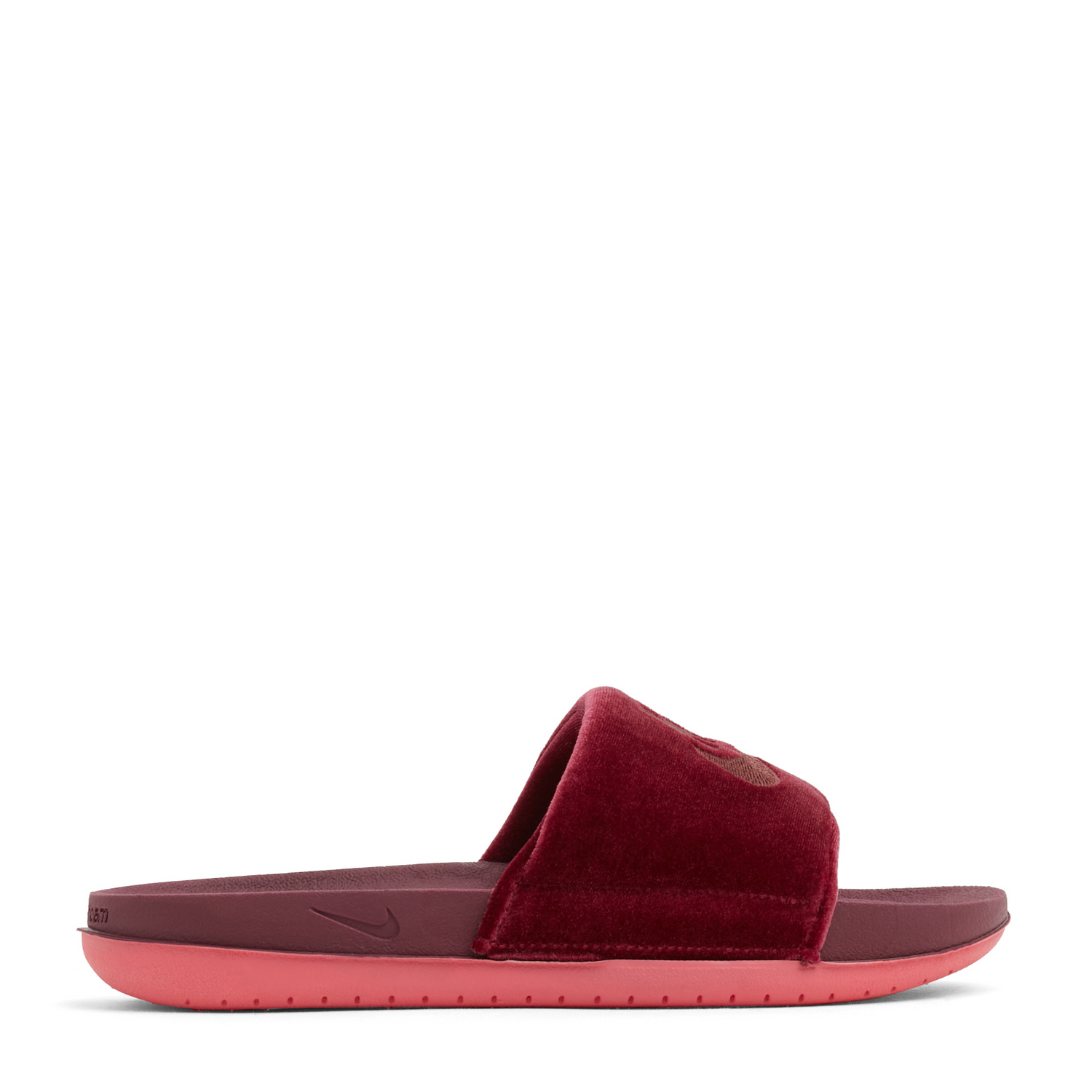 Nike on sale slides maroon