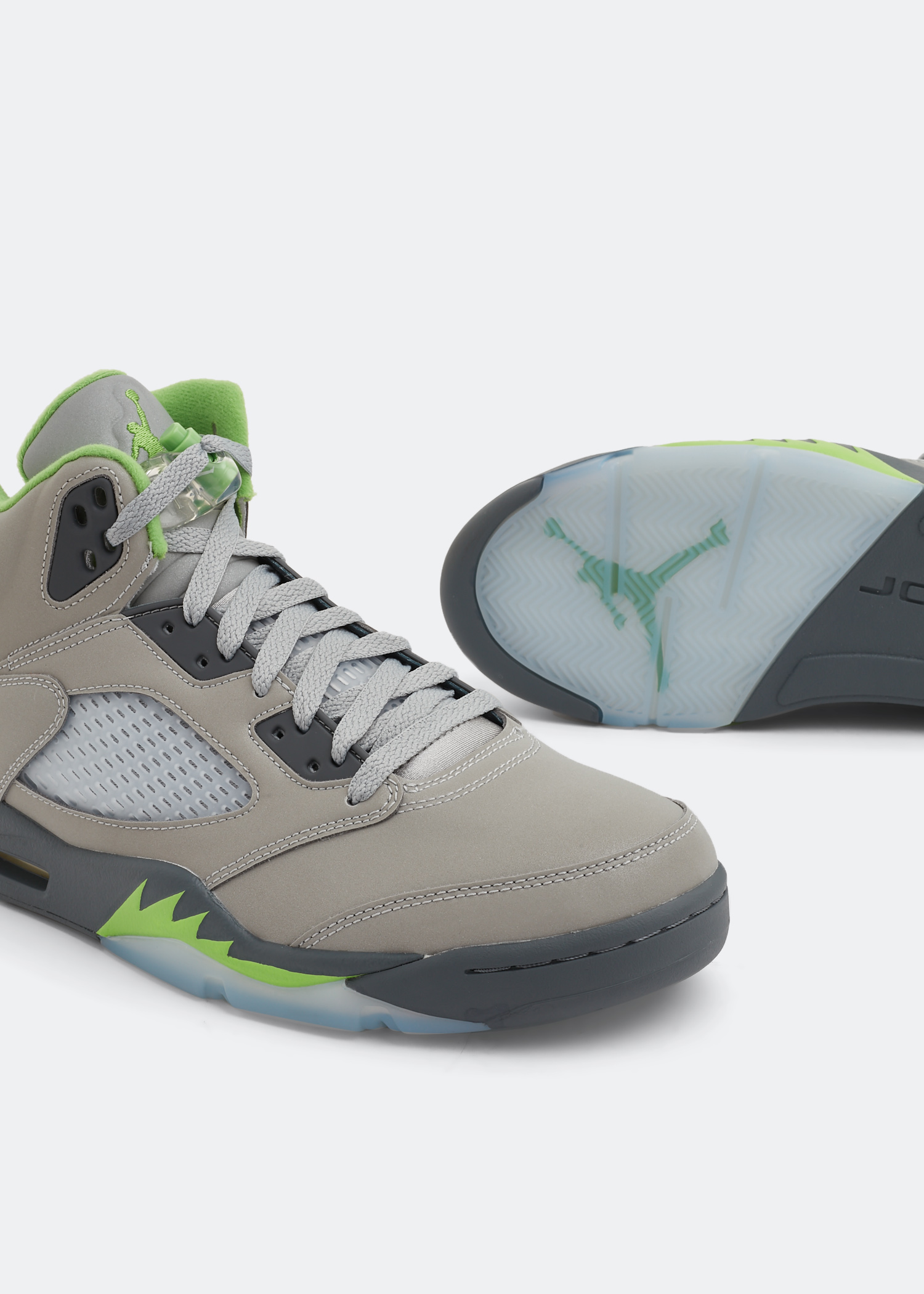 

Air Jordan 5 'Green Bean' sneakers, Silver