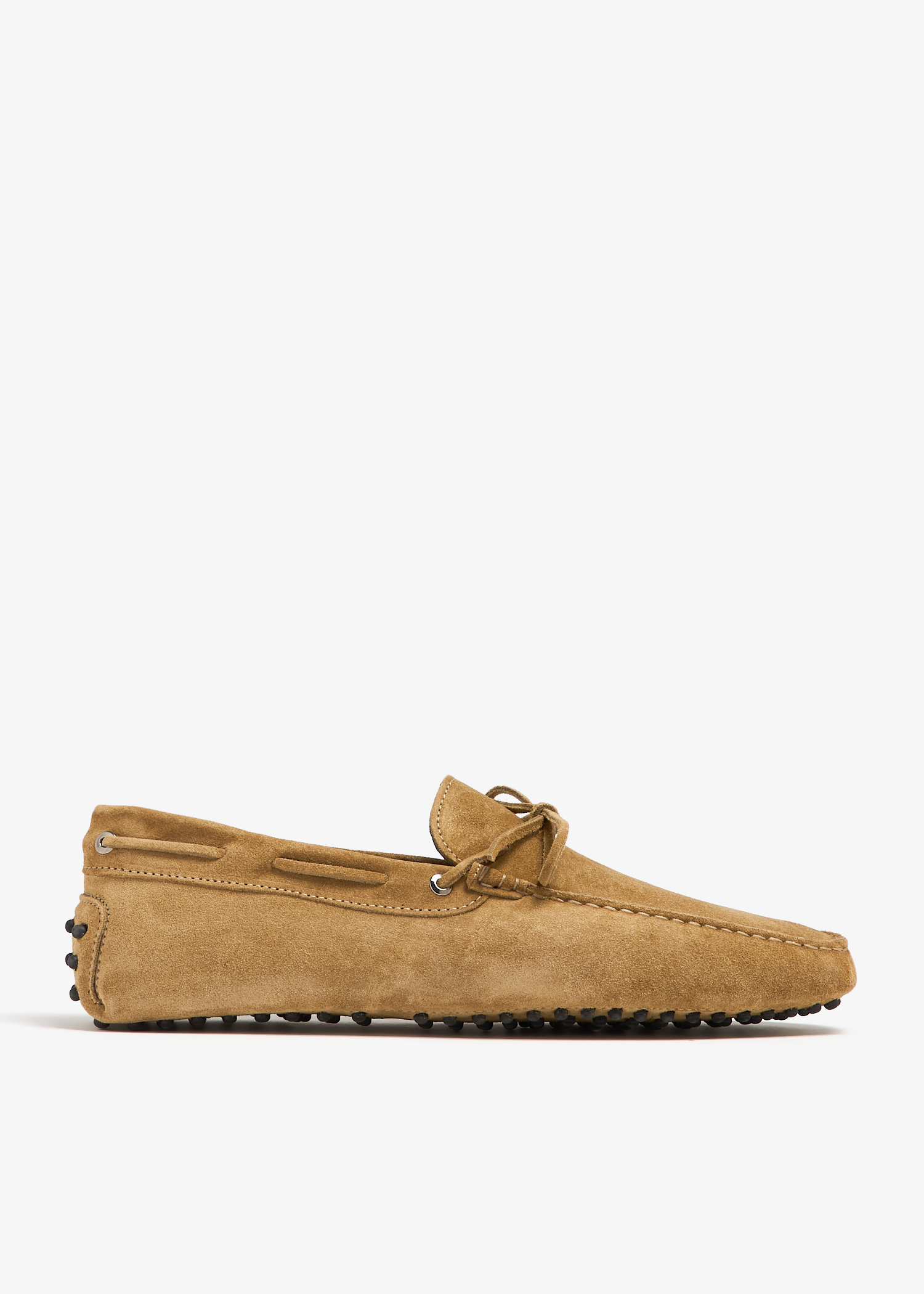 

Suede driving loafers, Beige