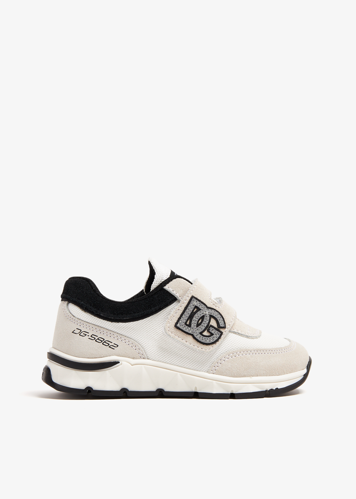 

Mixed-material sneakers, Beige
