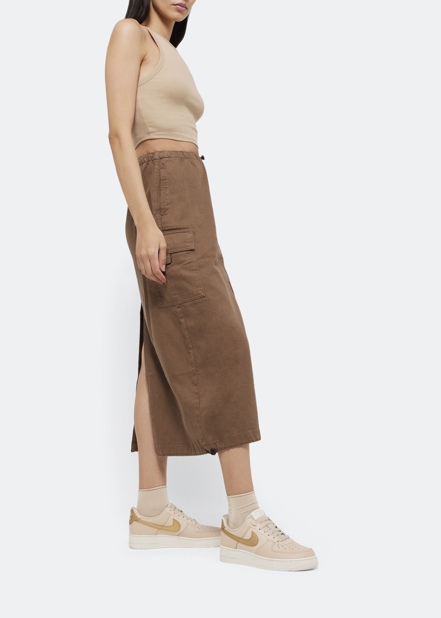 

Air Force 1 '07 'Gold Swoosh' sneakers, Beige