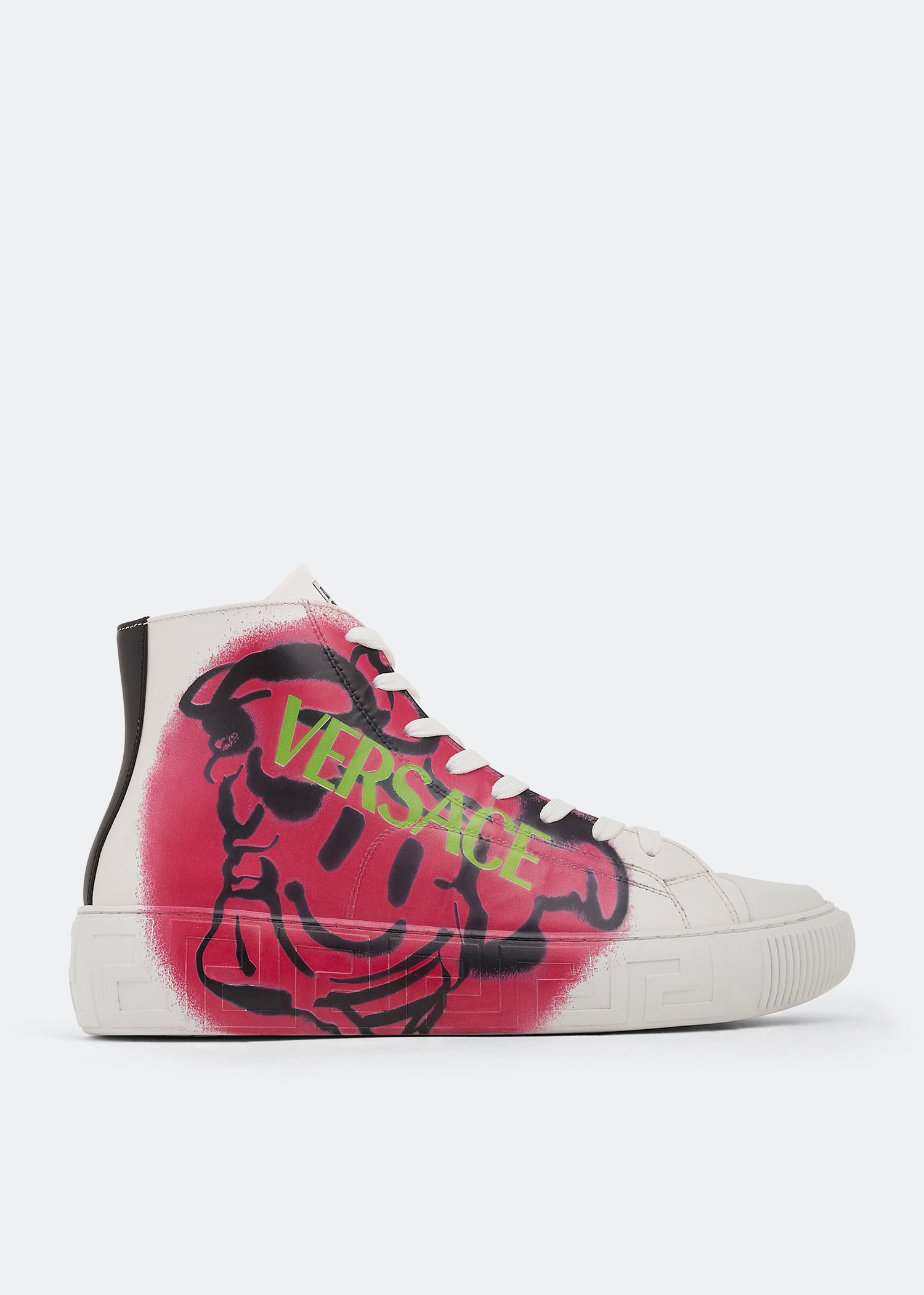 Versace Greca Smiling Medusa sneakers for Men White in Bahrain Level Shoes
