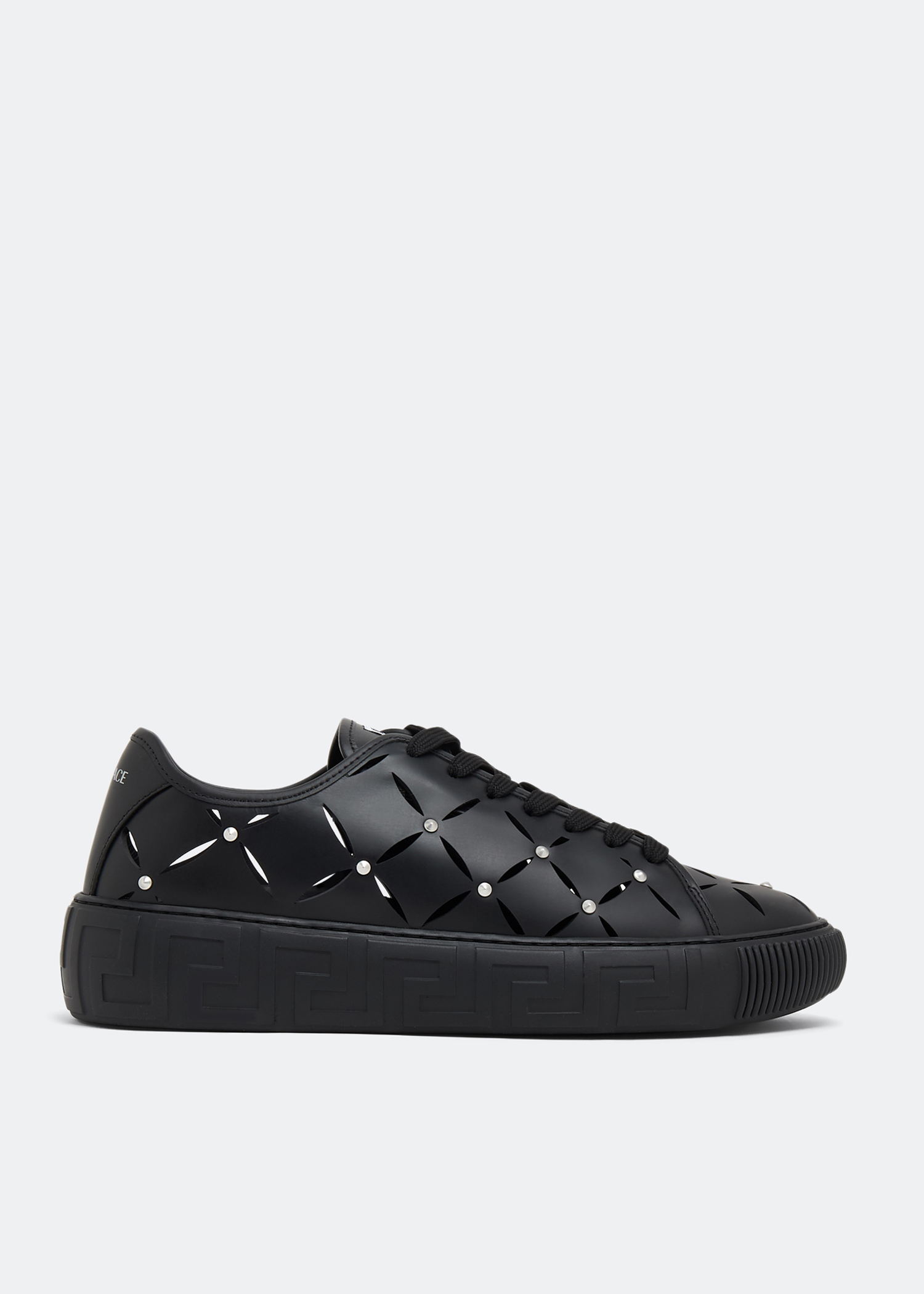 Versace Greca sneakers for Men Black in Oman Level Shoes