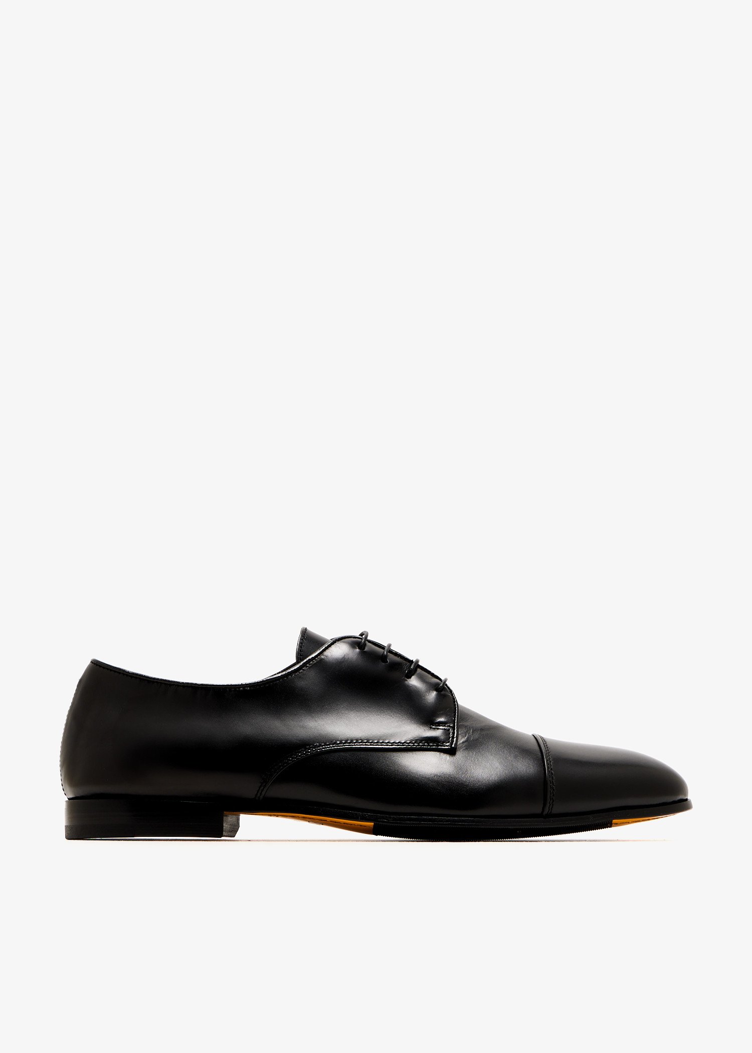 

Leather Derby shoes, Black
