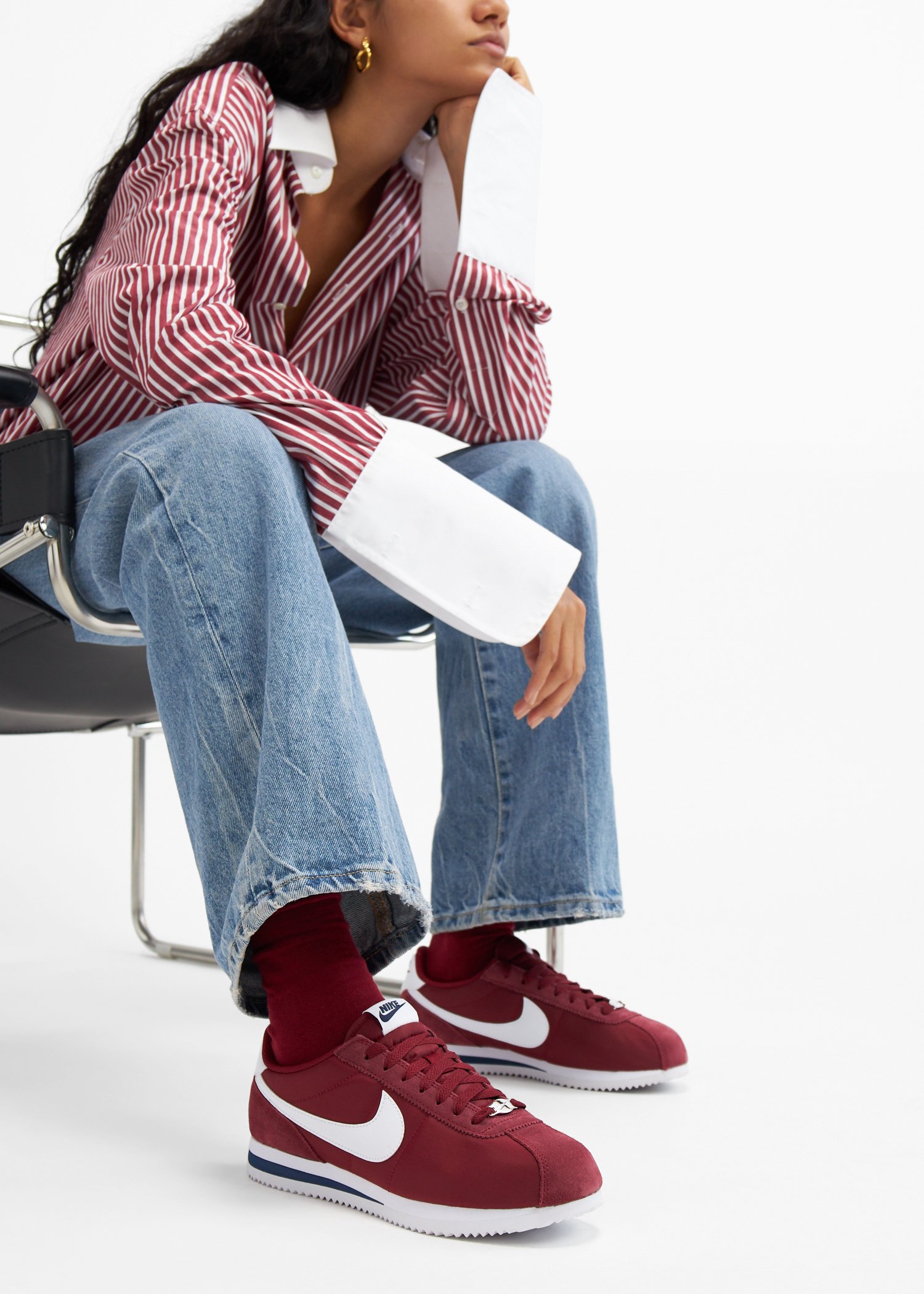 Nike cortez red outfit top