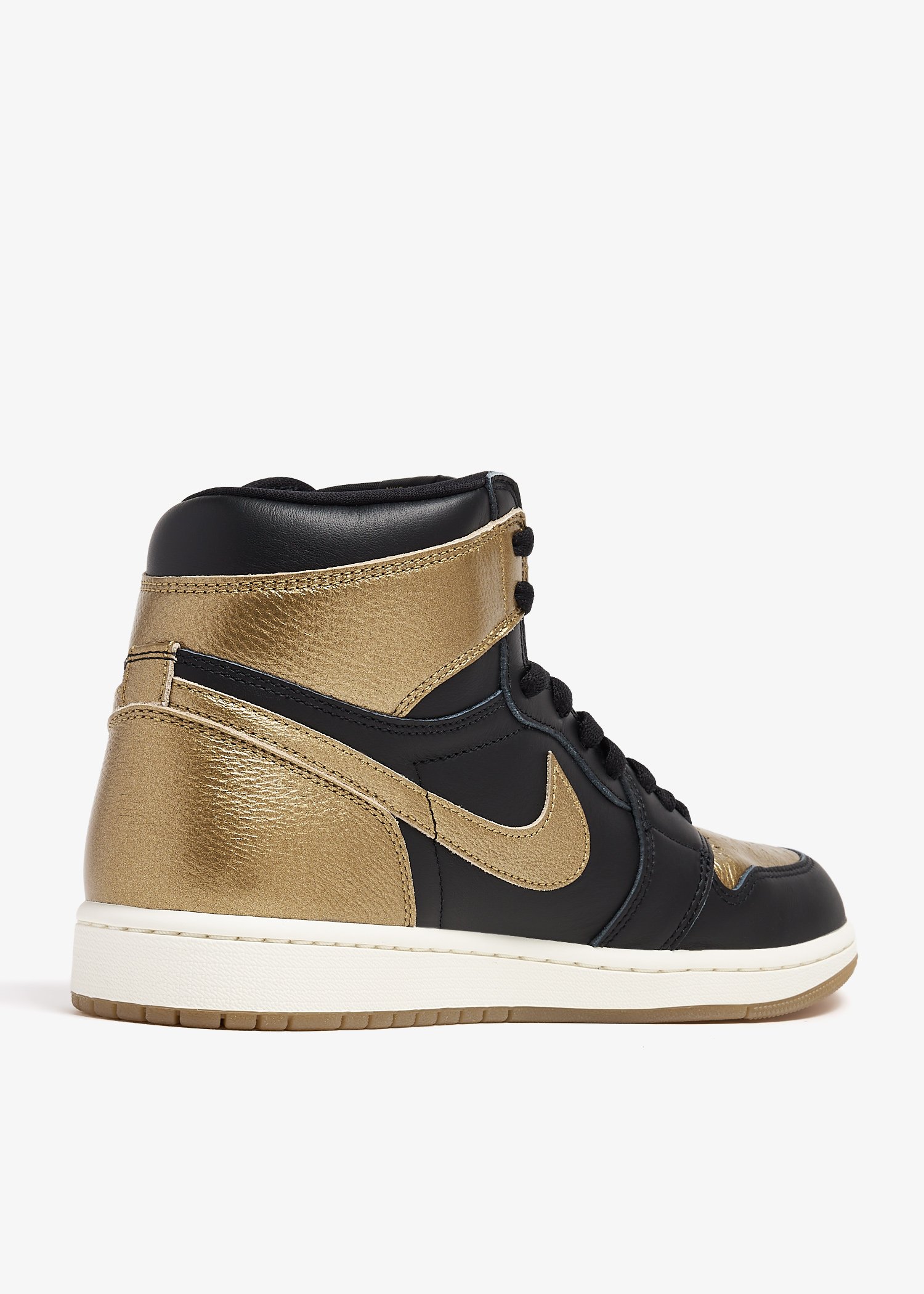Nike Air Jordan 1 High Retro OG Metallic Gold sneakers for Men Black in Bahrain Level Shoes