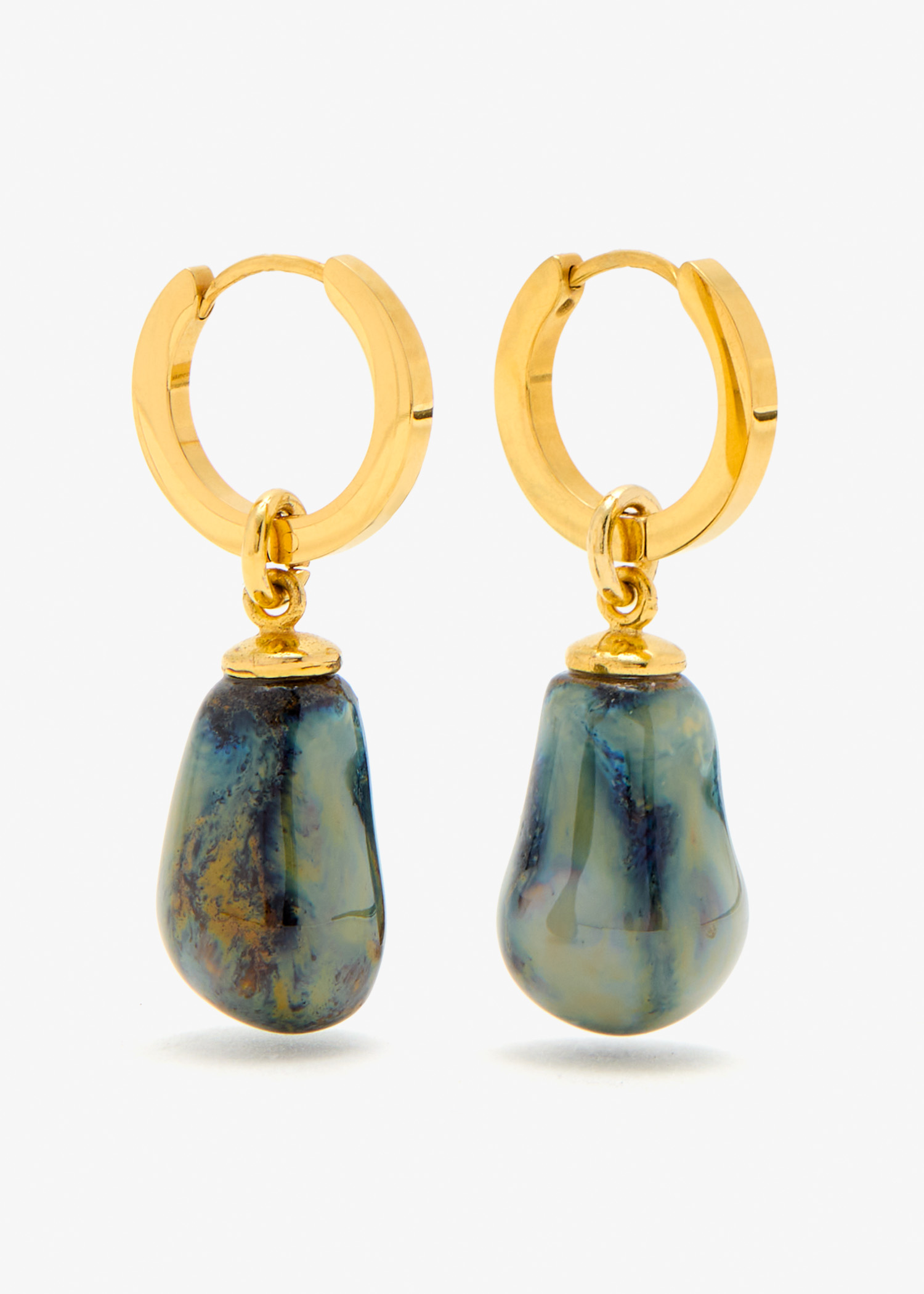 

Charm Hoop earrings, Gold