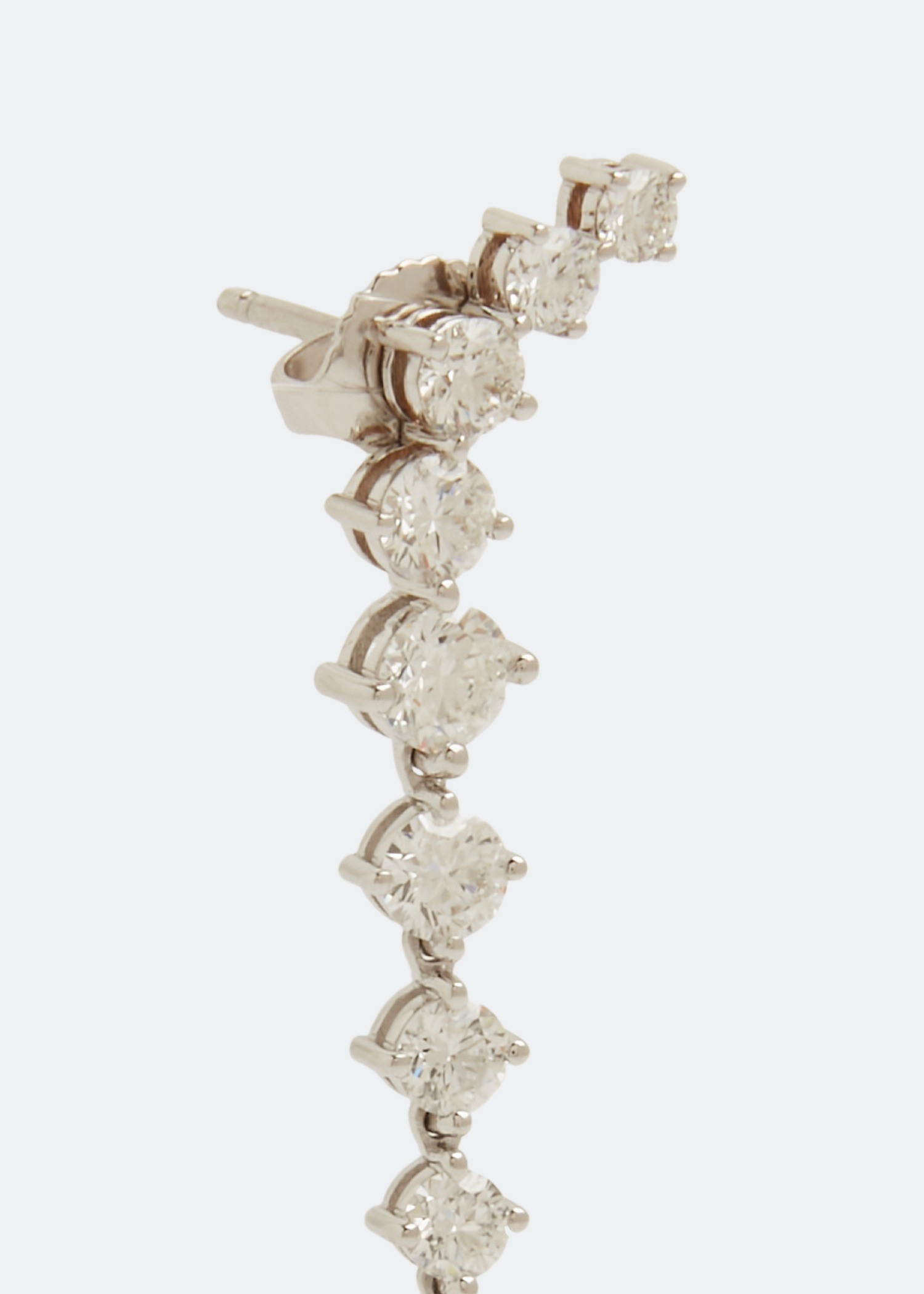

Ada dagger earrings, Silver
