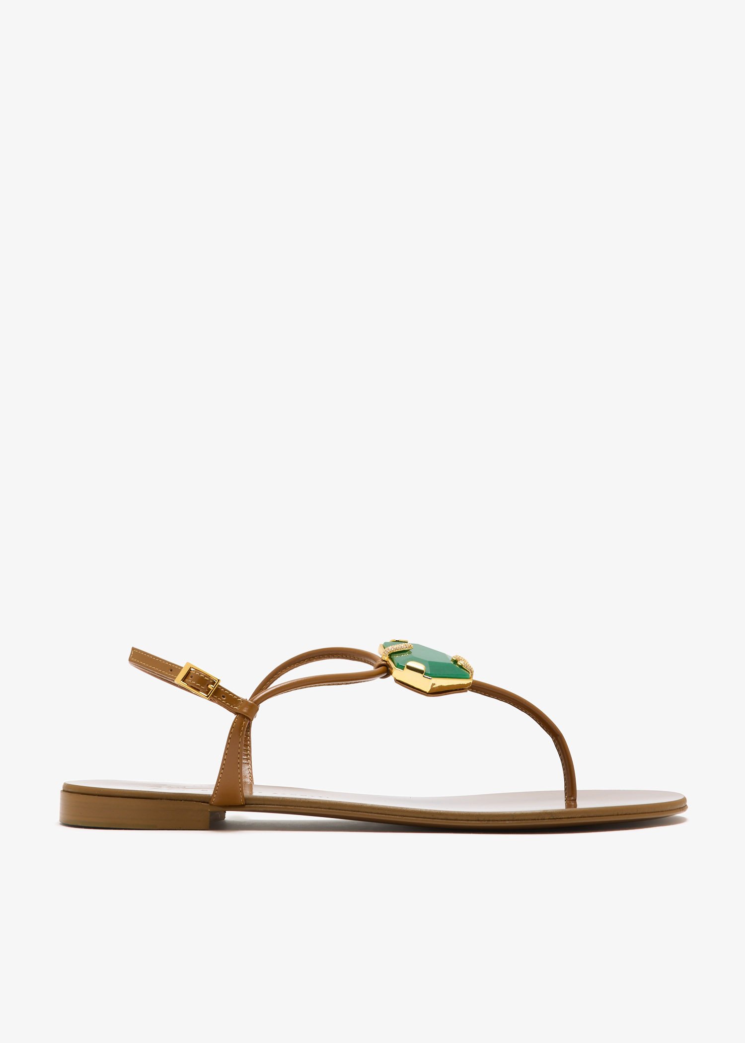 

Embellished sandals, Brown