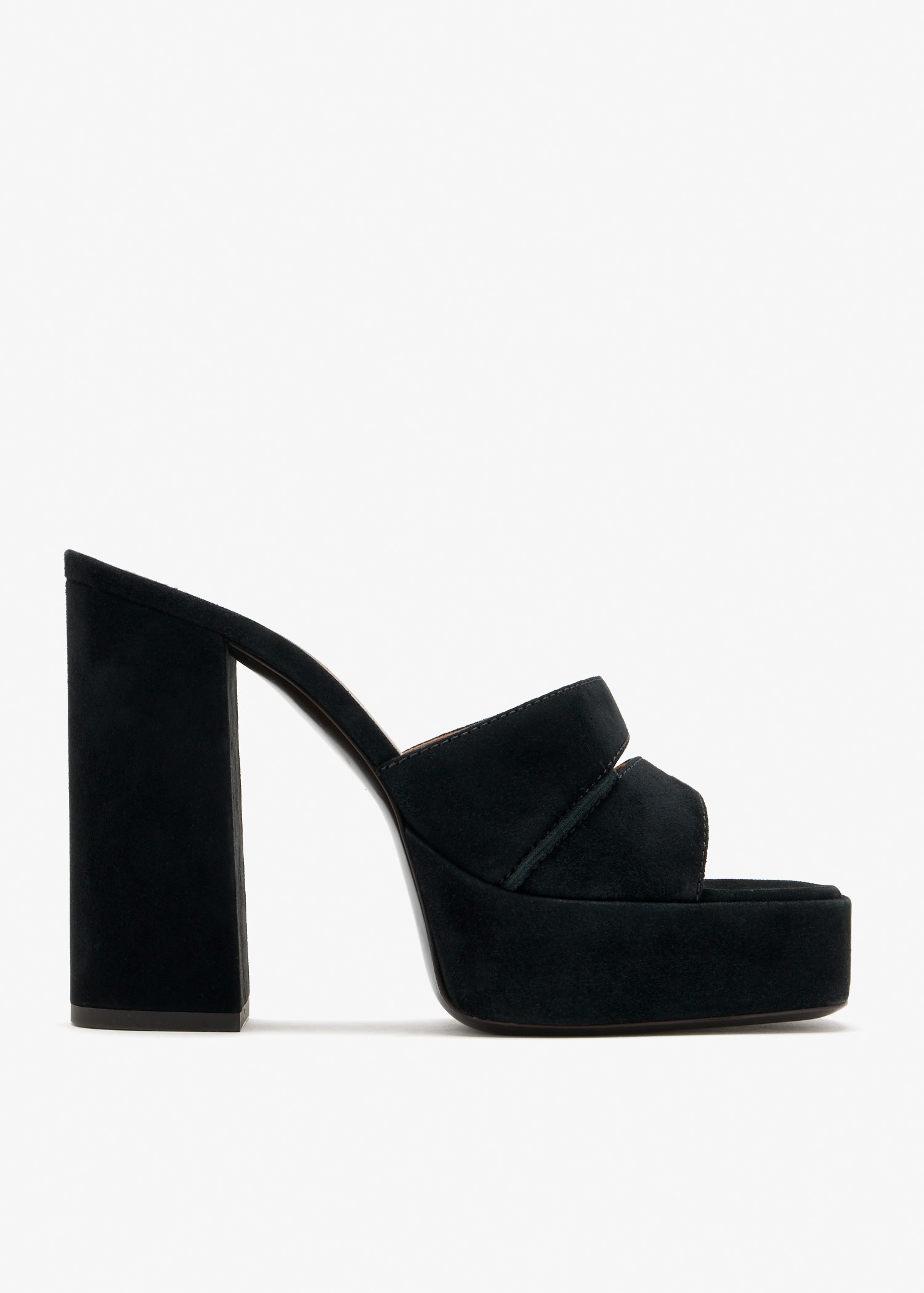 

Mirage 115 platform mules, Black