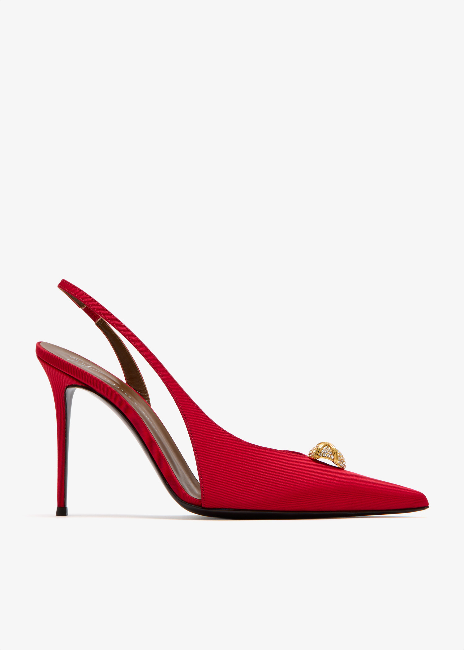 

Embellished slingback pumps, Red