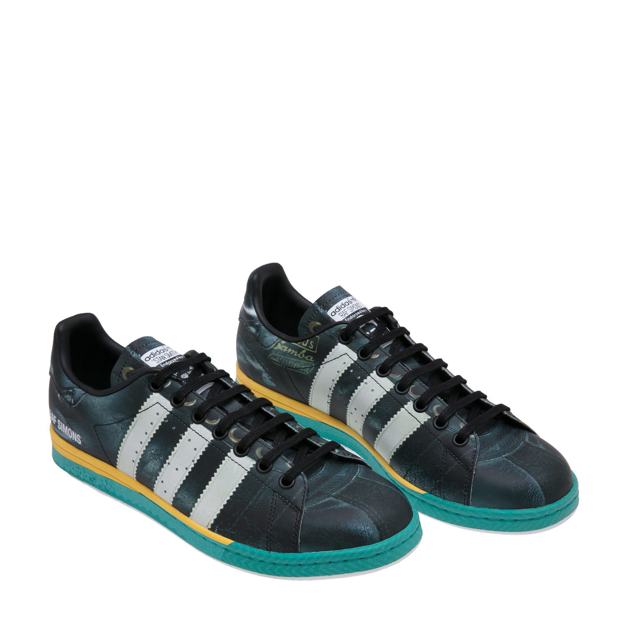 

x Raf Simons Samba Stan Smith sneakers, Black