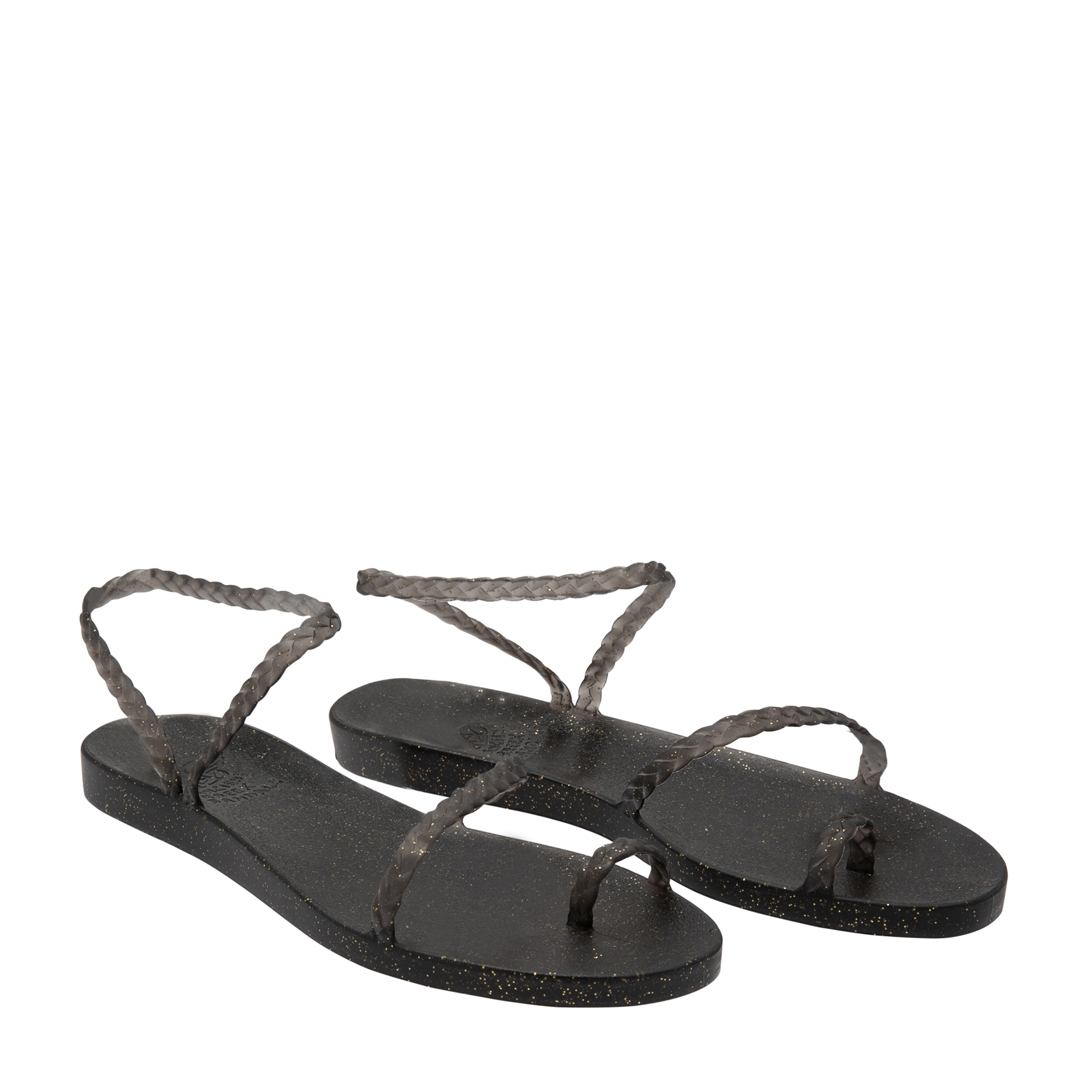 

Eleftheria leather sandals, Black