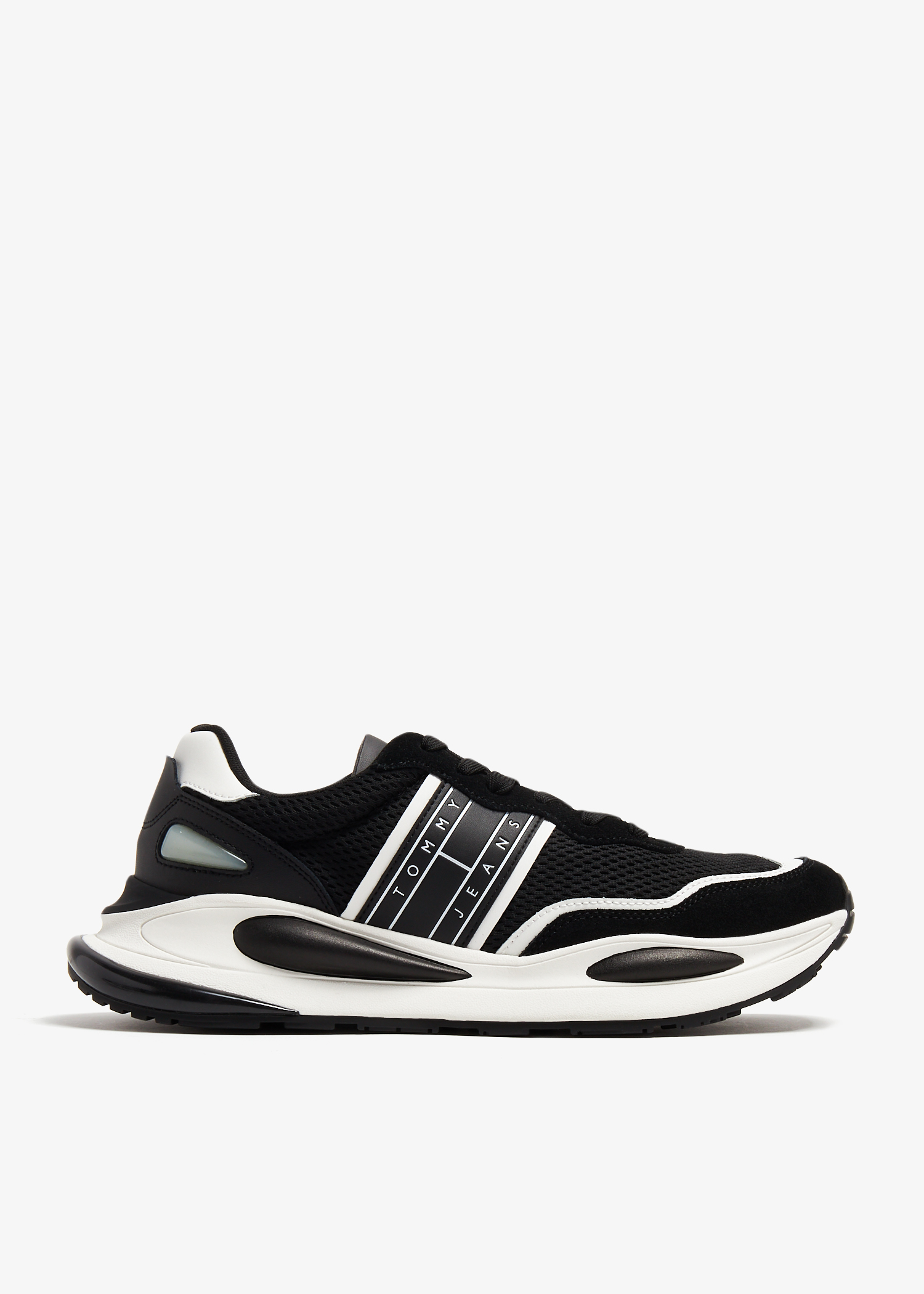 

Mesh ventilated runner sneakers, Black