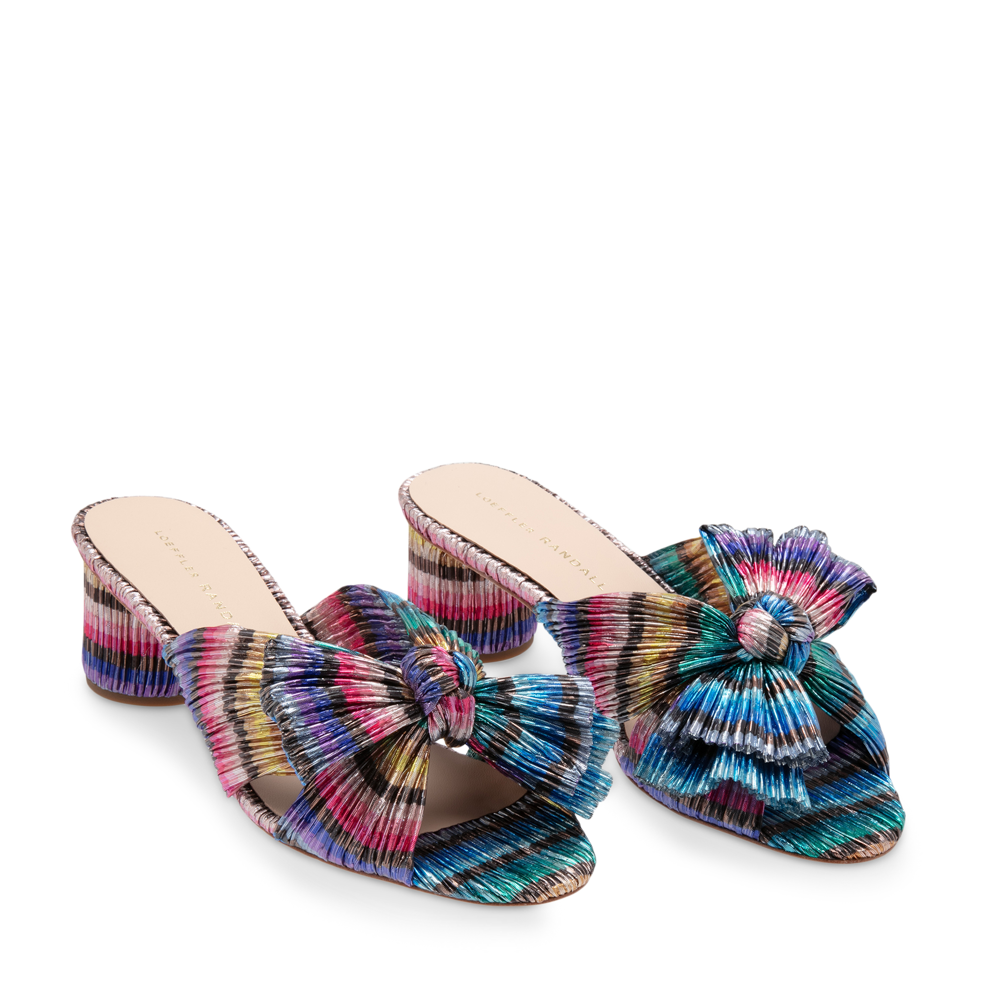 

Emilia mules, Multicolored