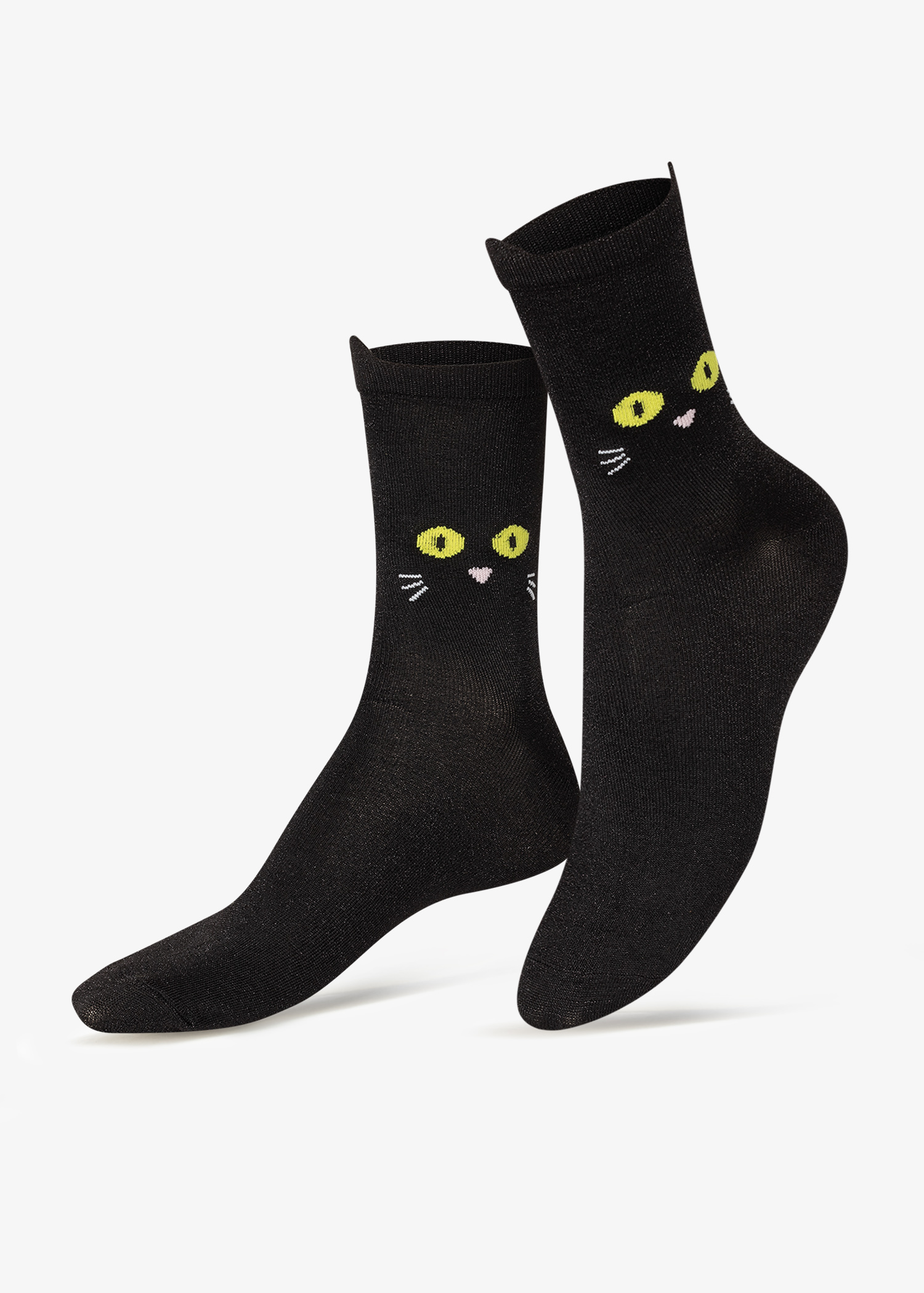 

Cat Walk socks, Black