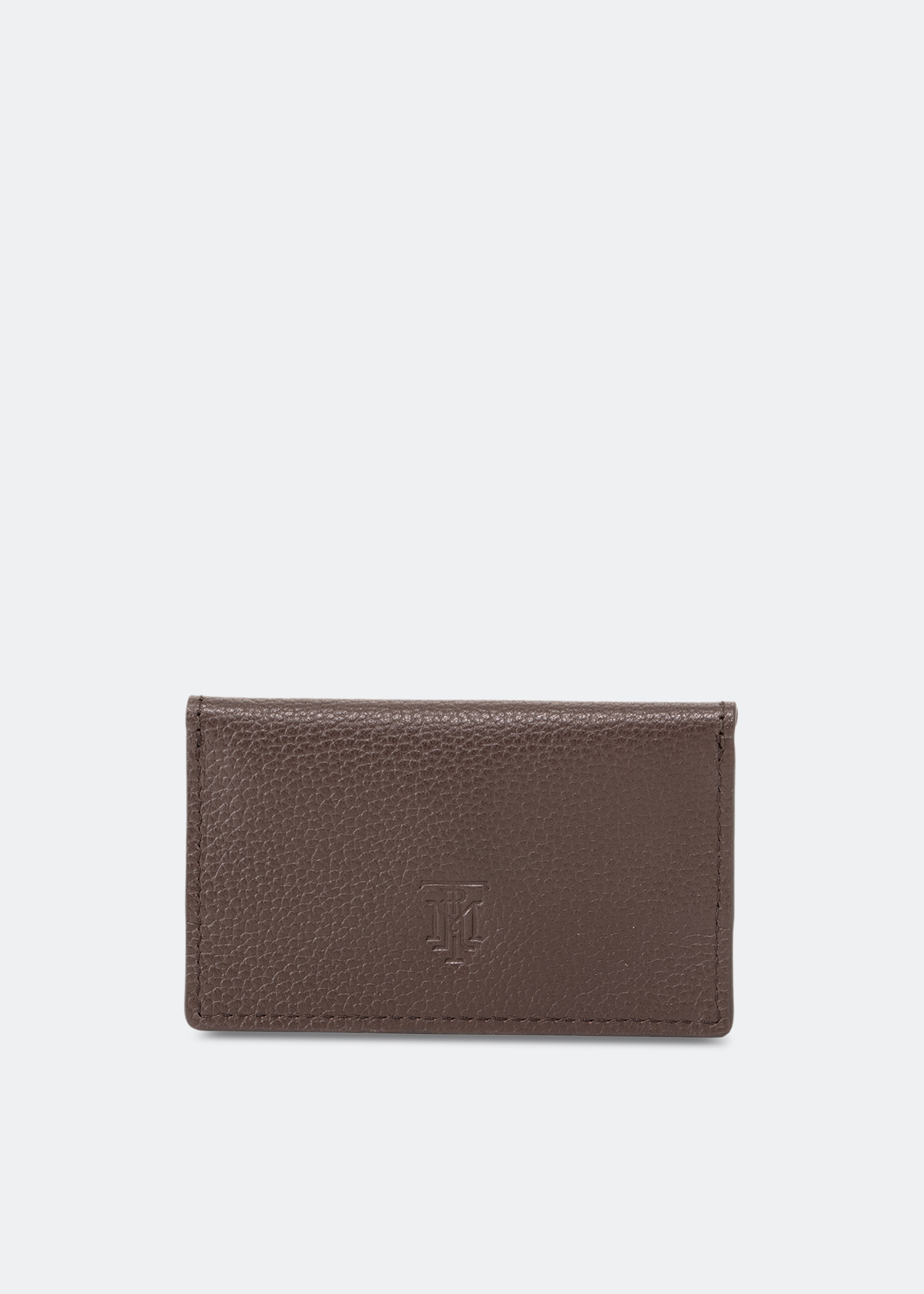 

Leather envelope card holder, Brown