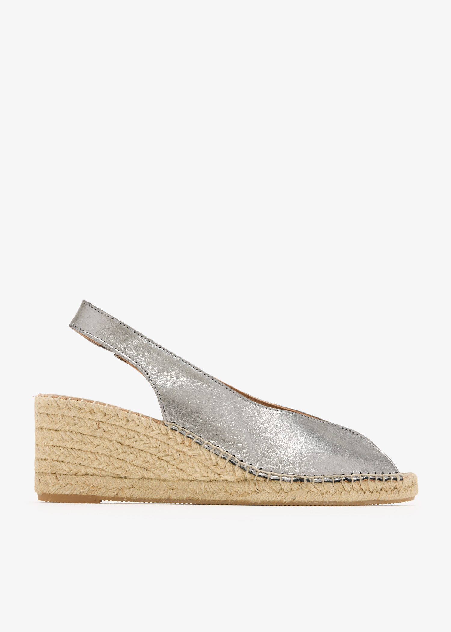 

Esmeralda wedge espadrilles, Silver