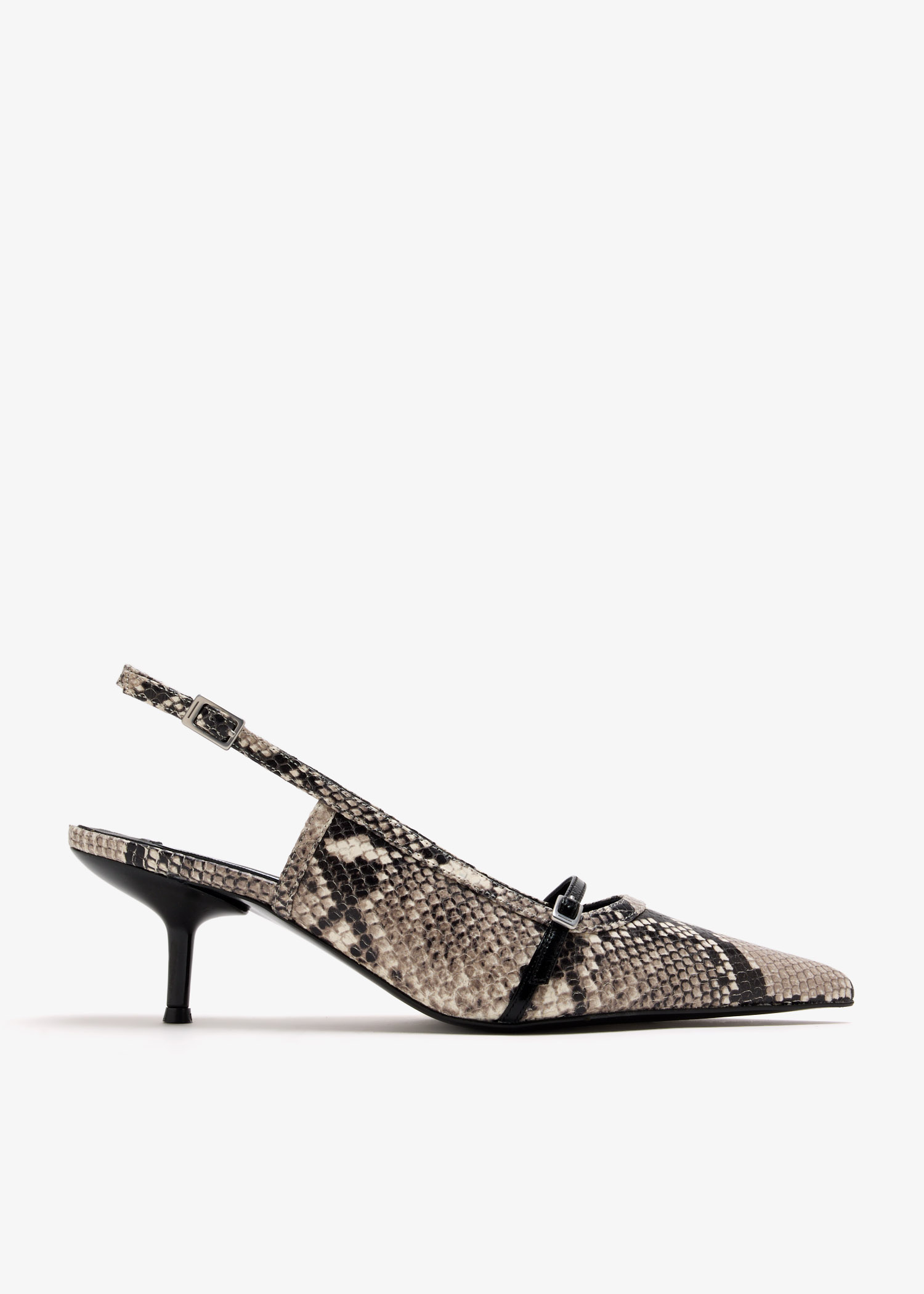 

Estelle slingback pumps, Animal printed
